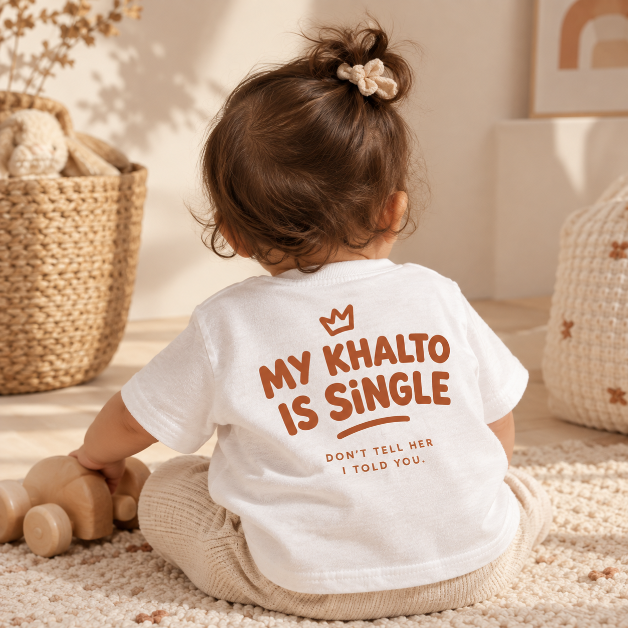 Enfant portant le T-shirt My Khalto is Single
