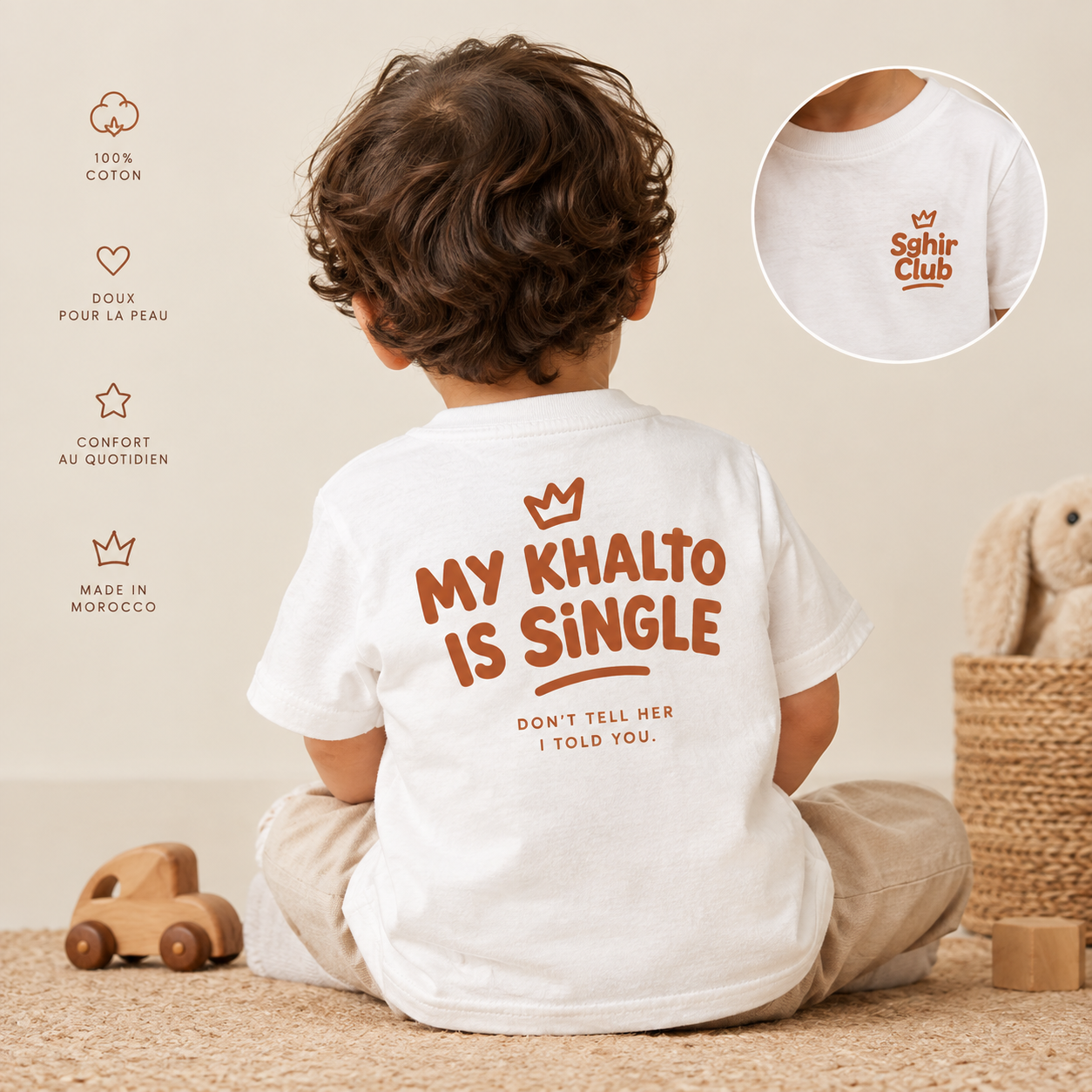 Détails du T-shirt et de ses finitions